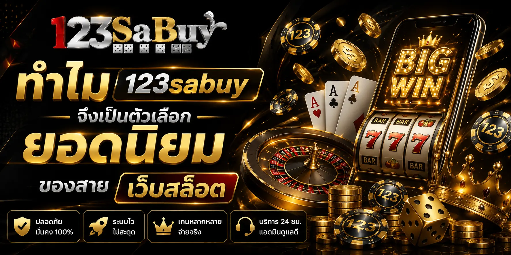 ทำไม 123sabuy จึงเป็นตัวเลือกยอดนิยมของสาย เว็บสล็อต